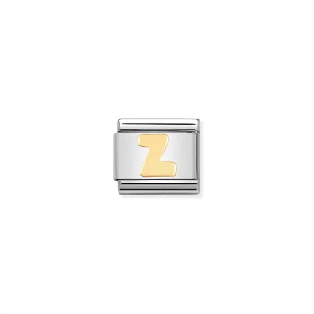 NEW NOMINATION composable classic letter links in z gold
